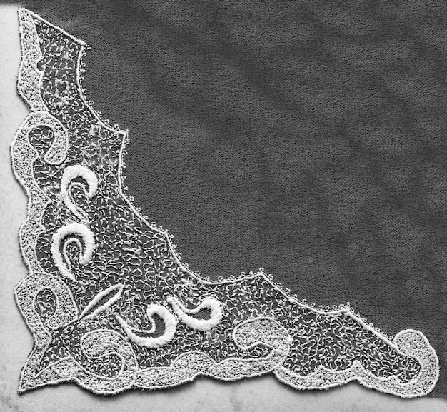 Embroidered handkerchief detail